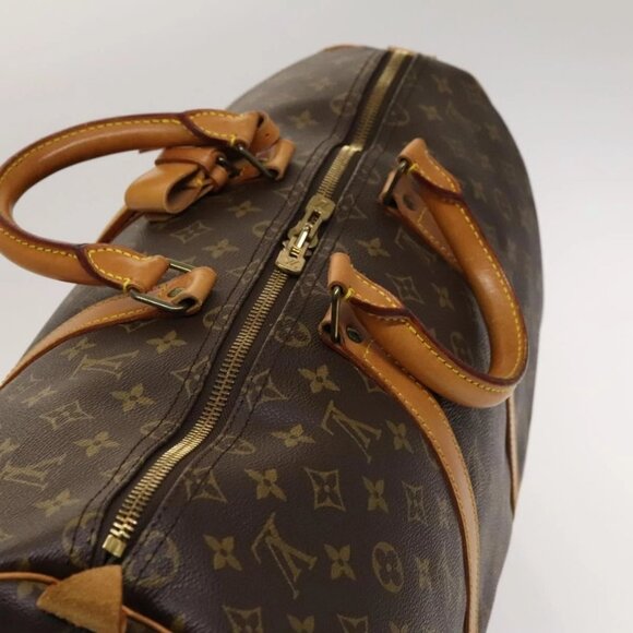 LOUIS VUITTON Monogram Keepall 50 Boston Bag LV Auth - Picture 7 of 16